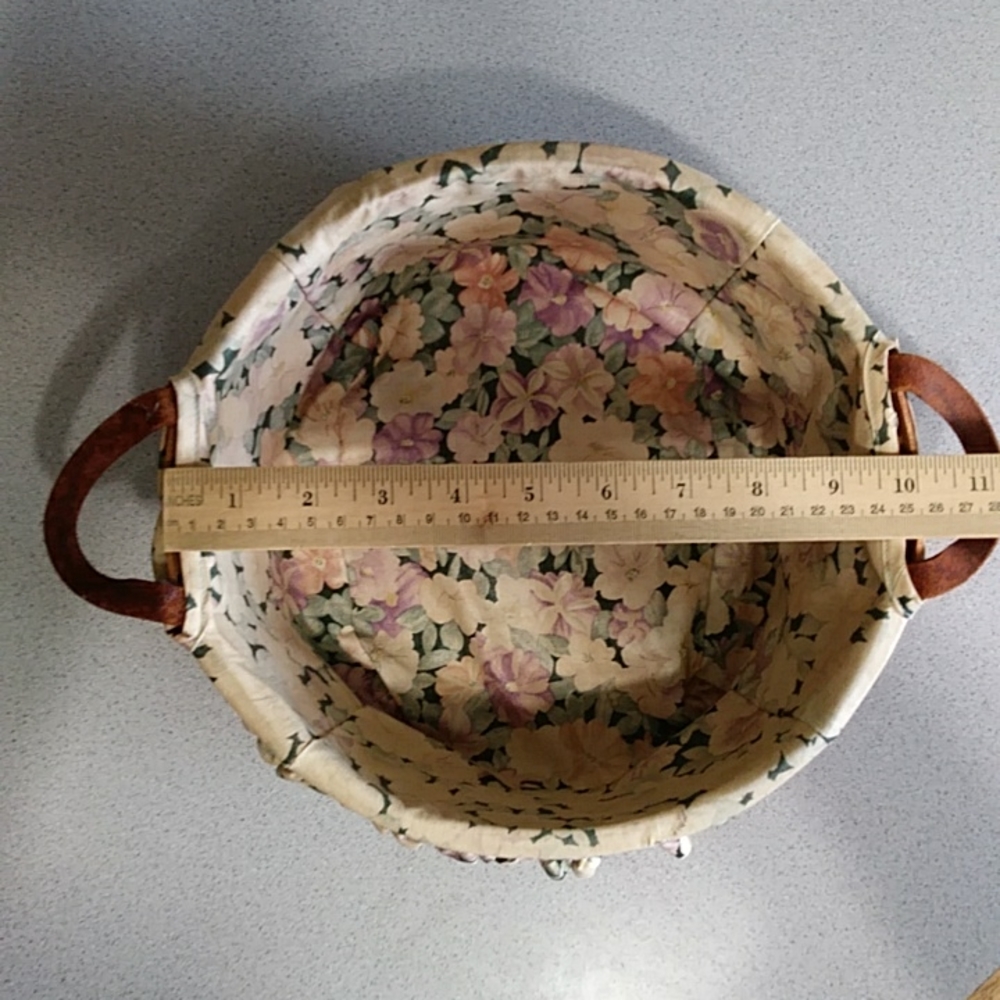 FIRM FINAL!*Basket w/leather handles(1994)*